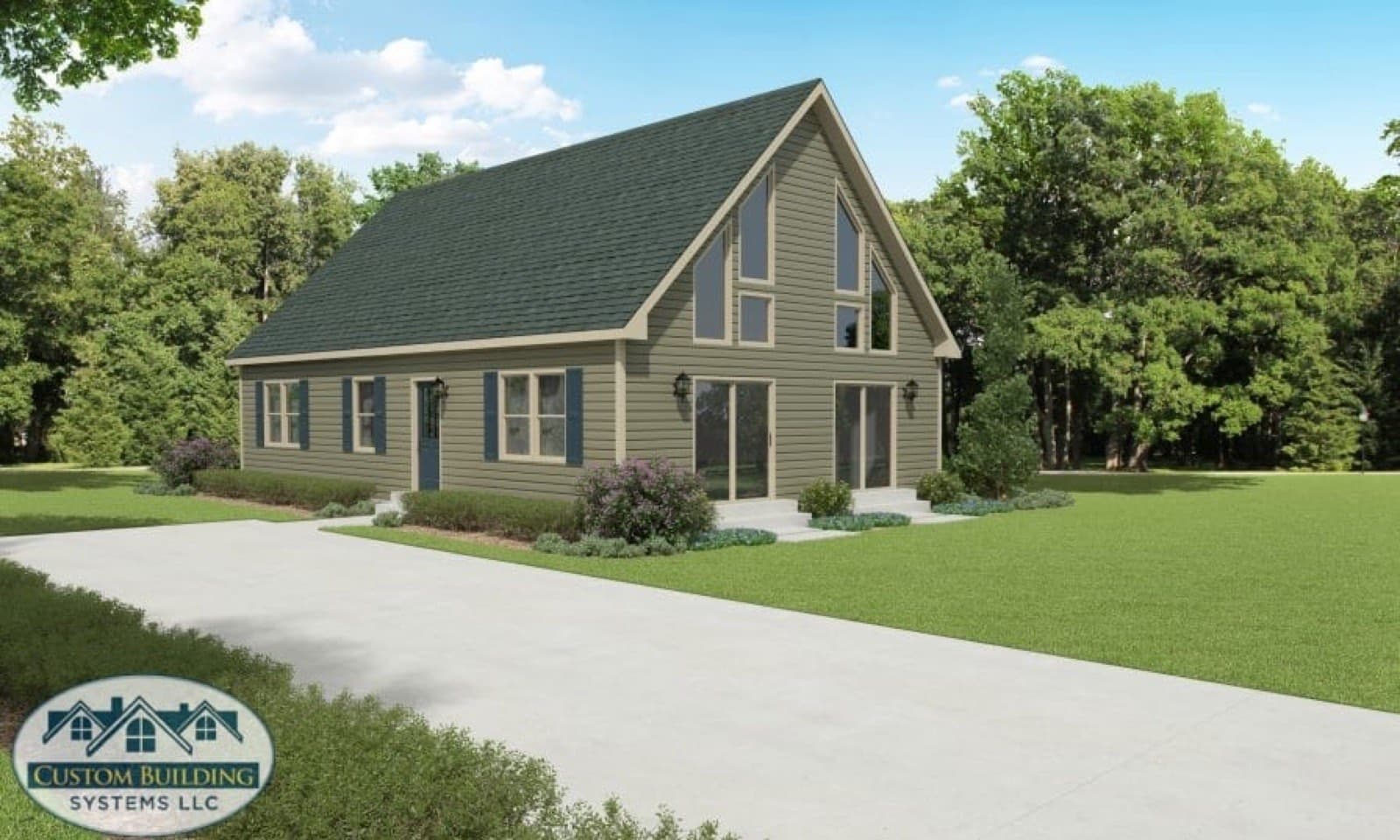 Alpine Chalet exterior rendering