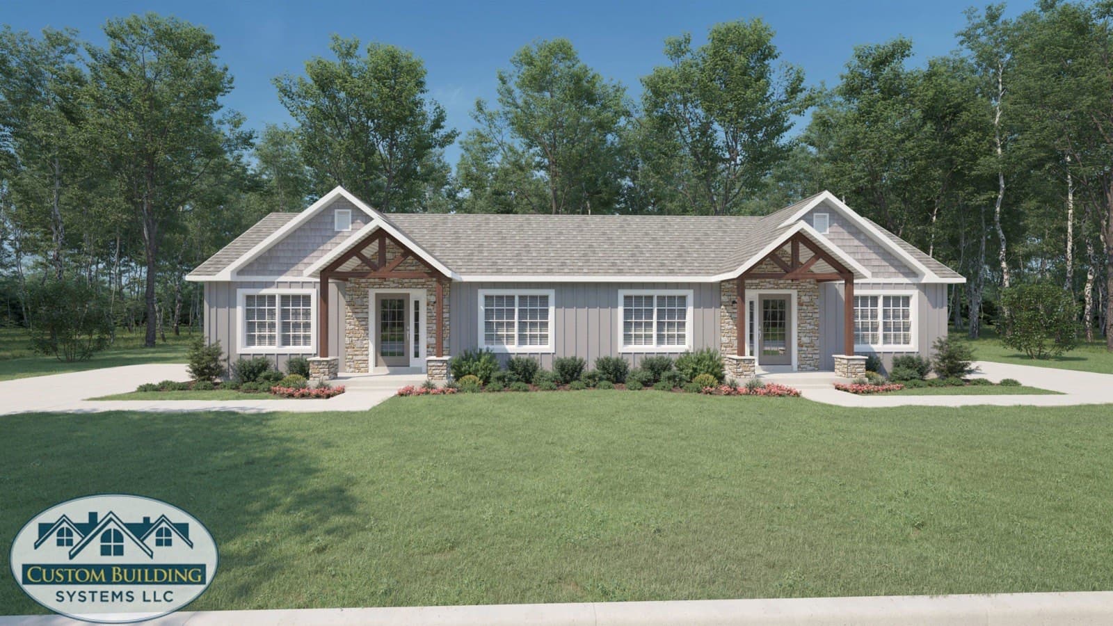 Burlington Duplex exterior rendering