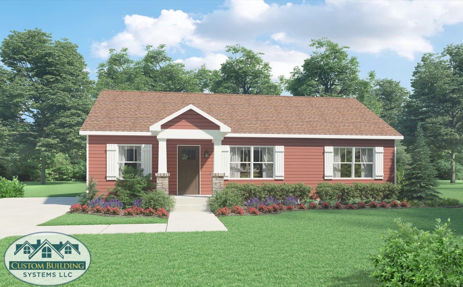 Craftsman exterior rendering