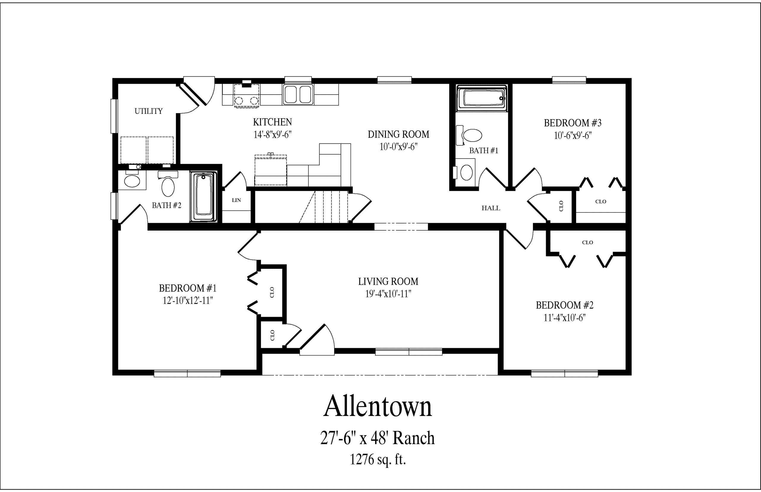 Allentown floor plan