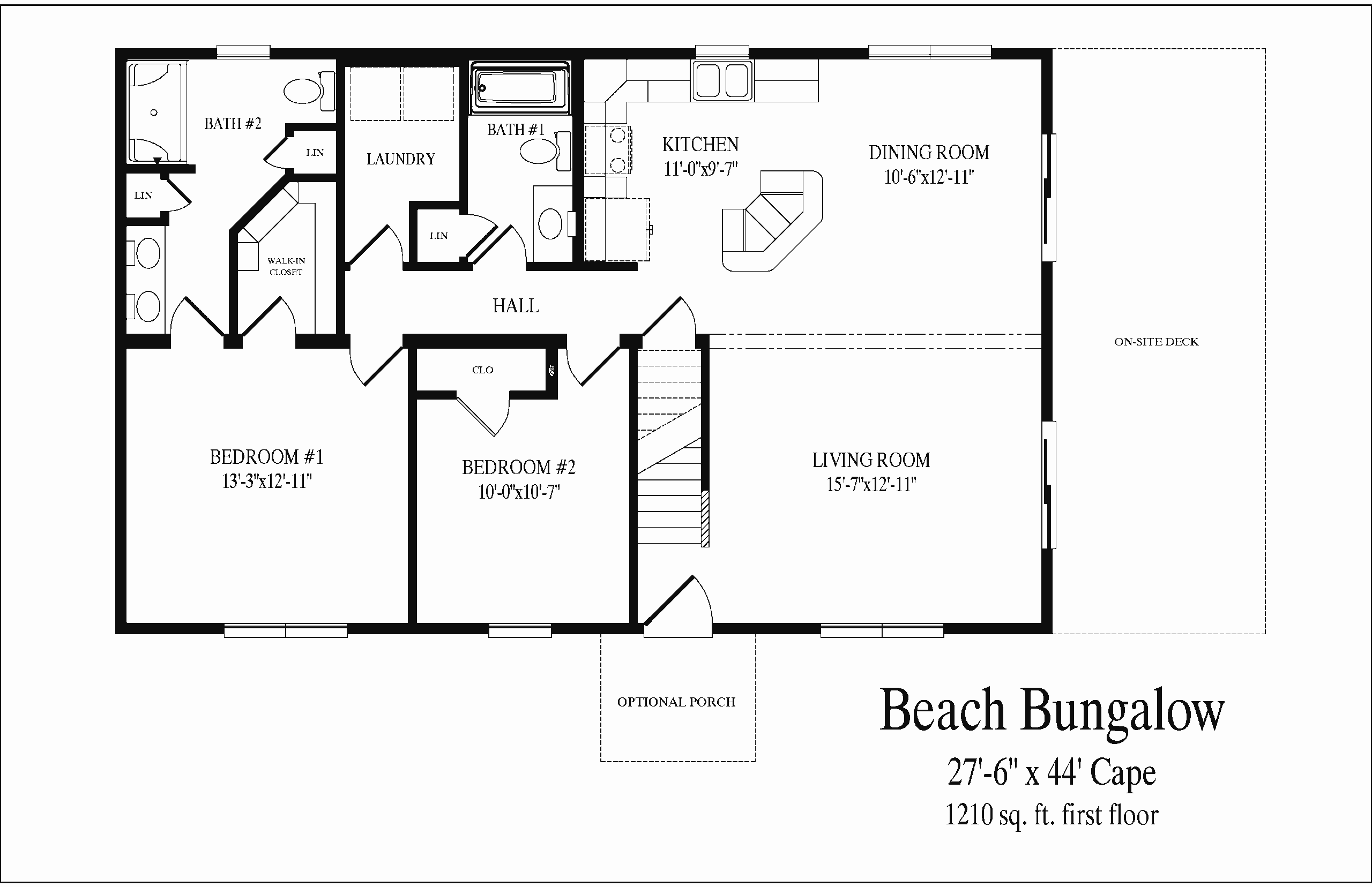 Beach Bungalow first floor