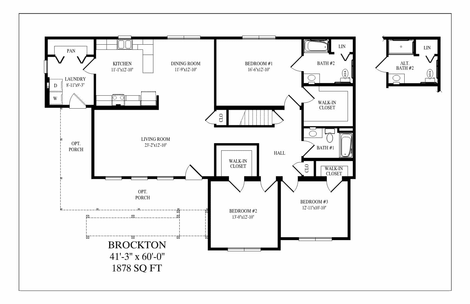 Brockton floor plan
