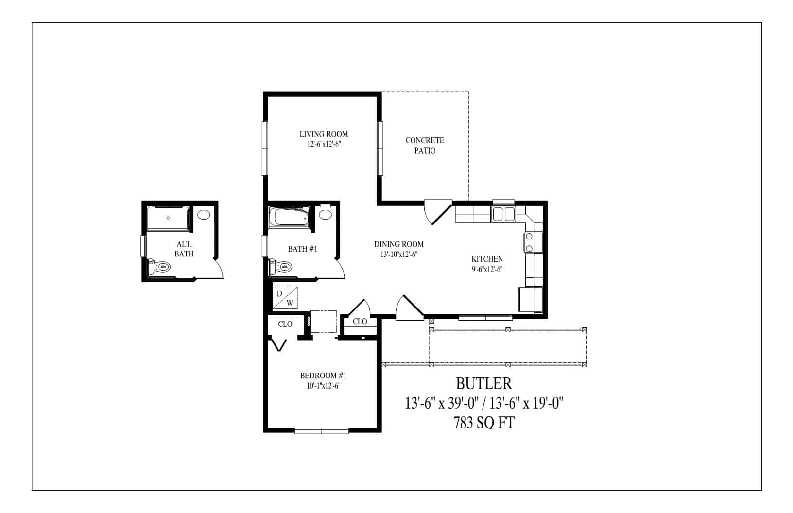Butler floor plan