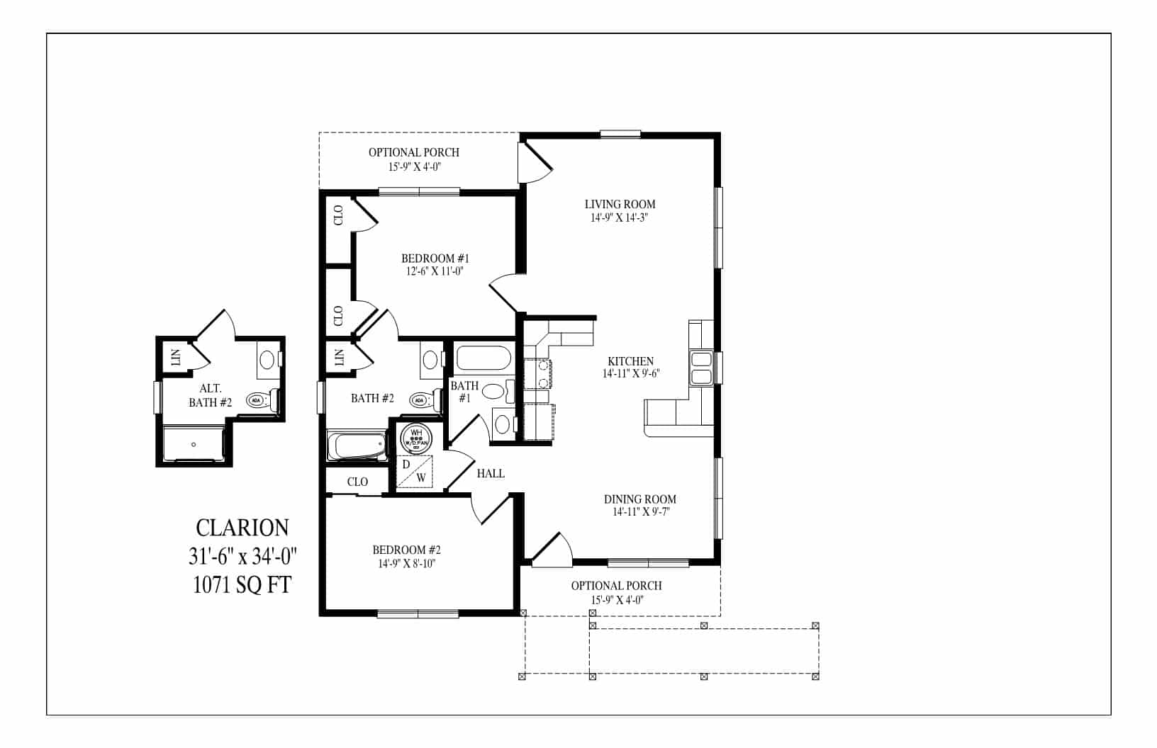Clarion floor plan