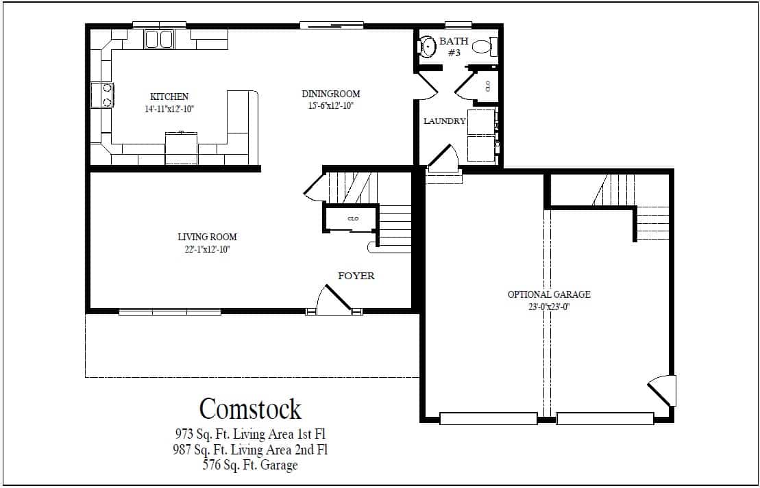 Comstock first floor