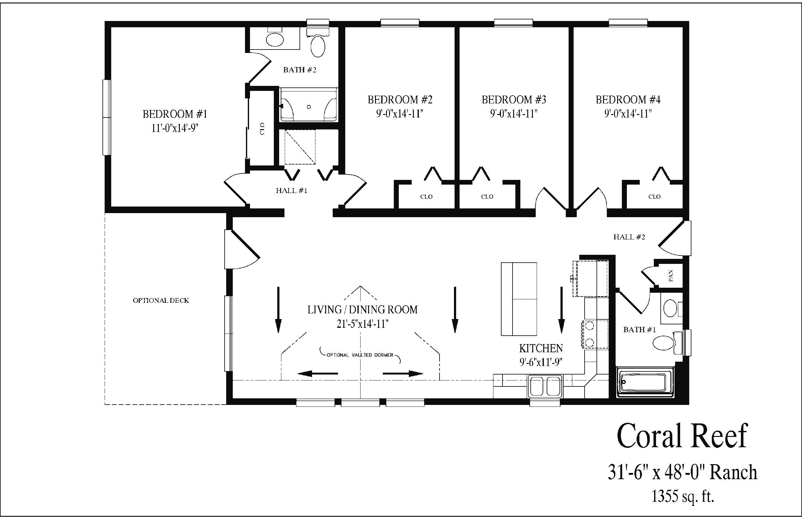 Coral Reef floor plan
