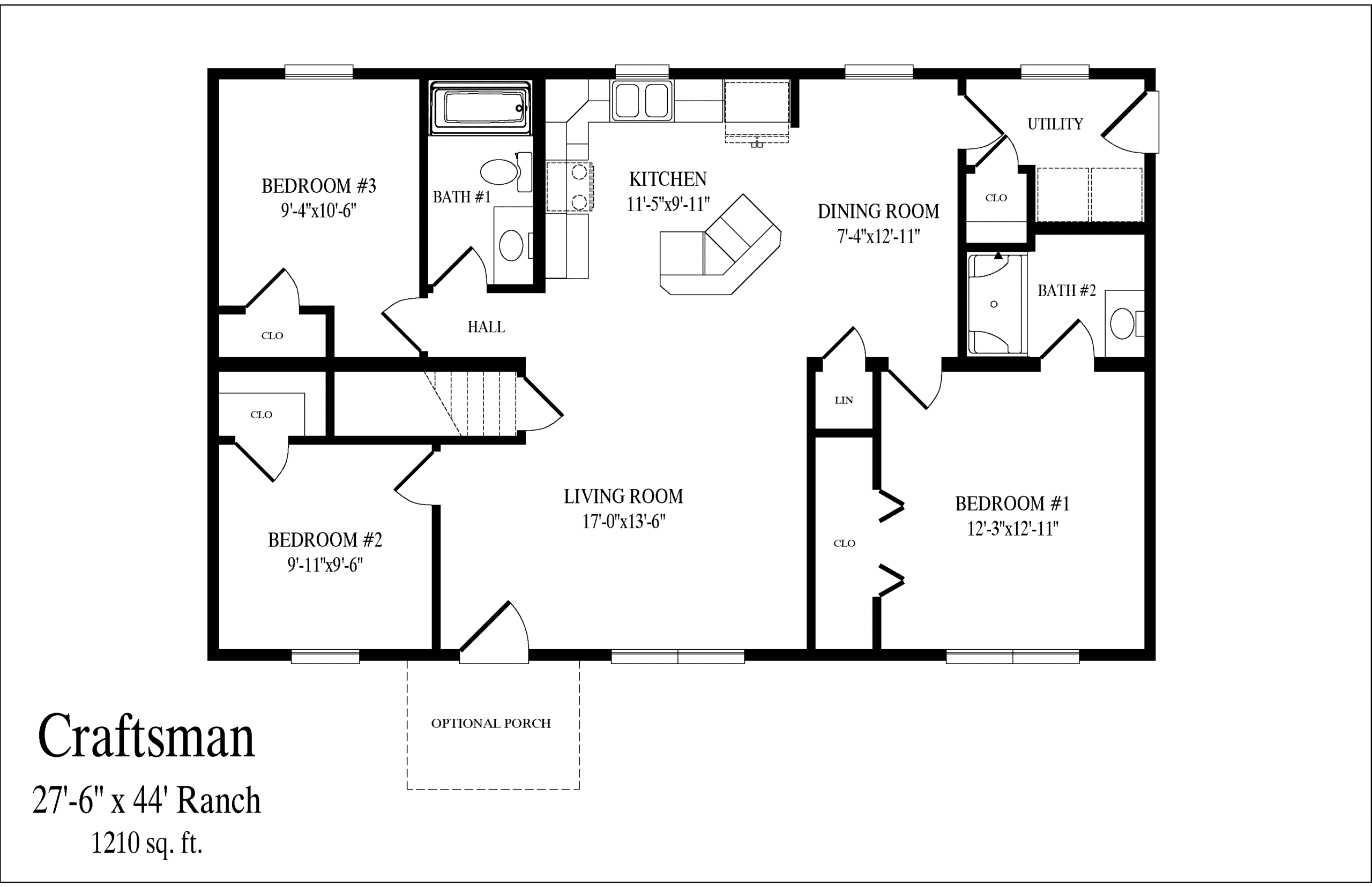 Craftsman floor plan