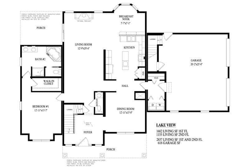 Lake View first floor