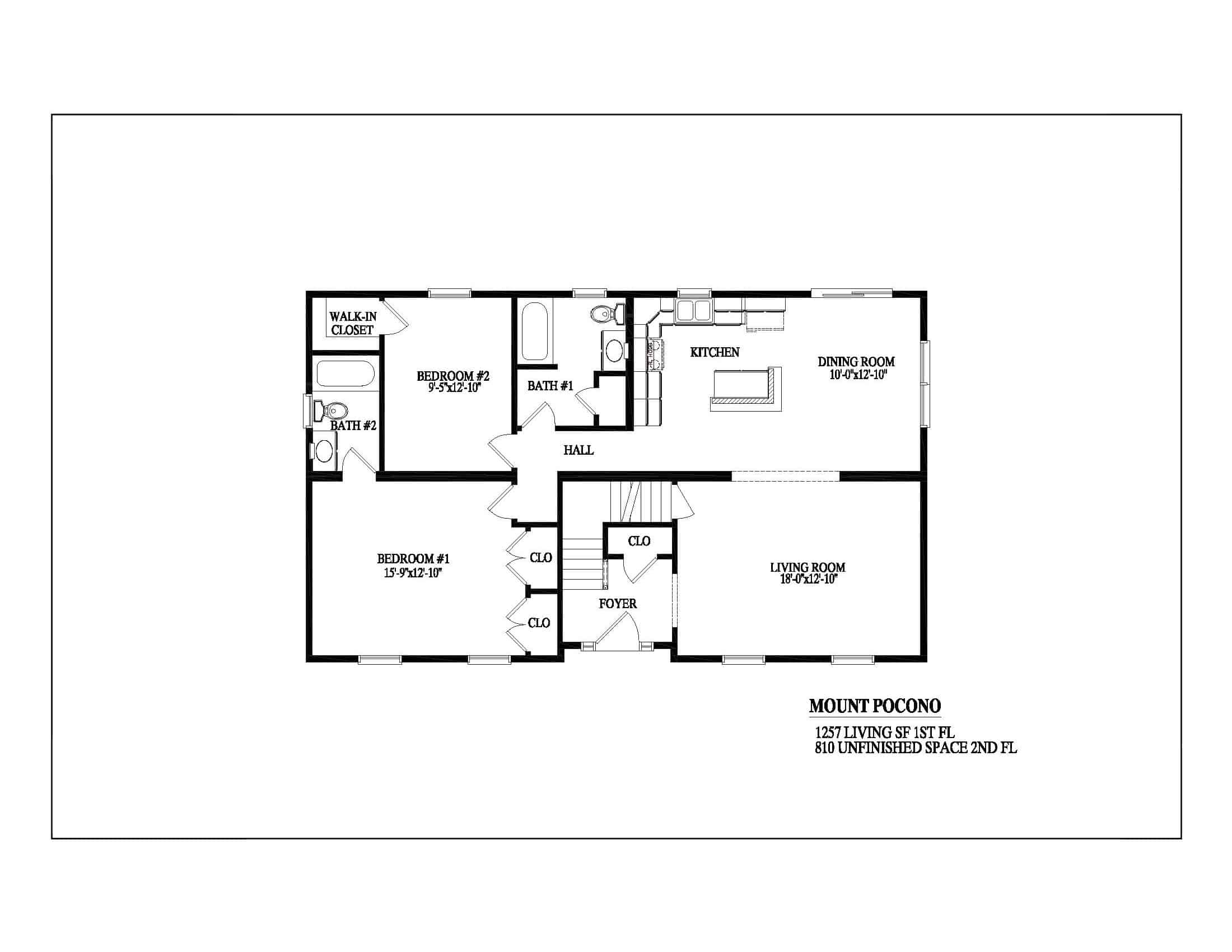 Mount Pocono first floor