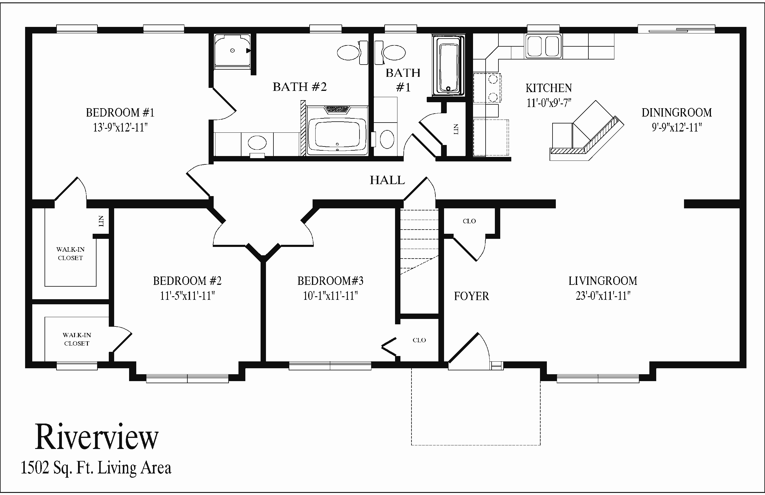 Riverview floor plan