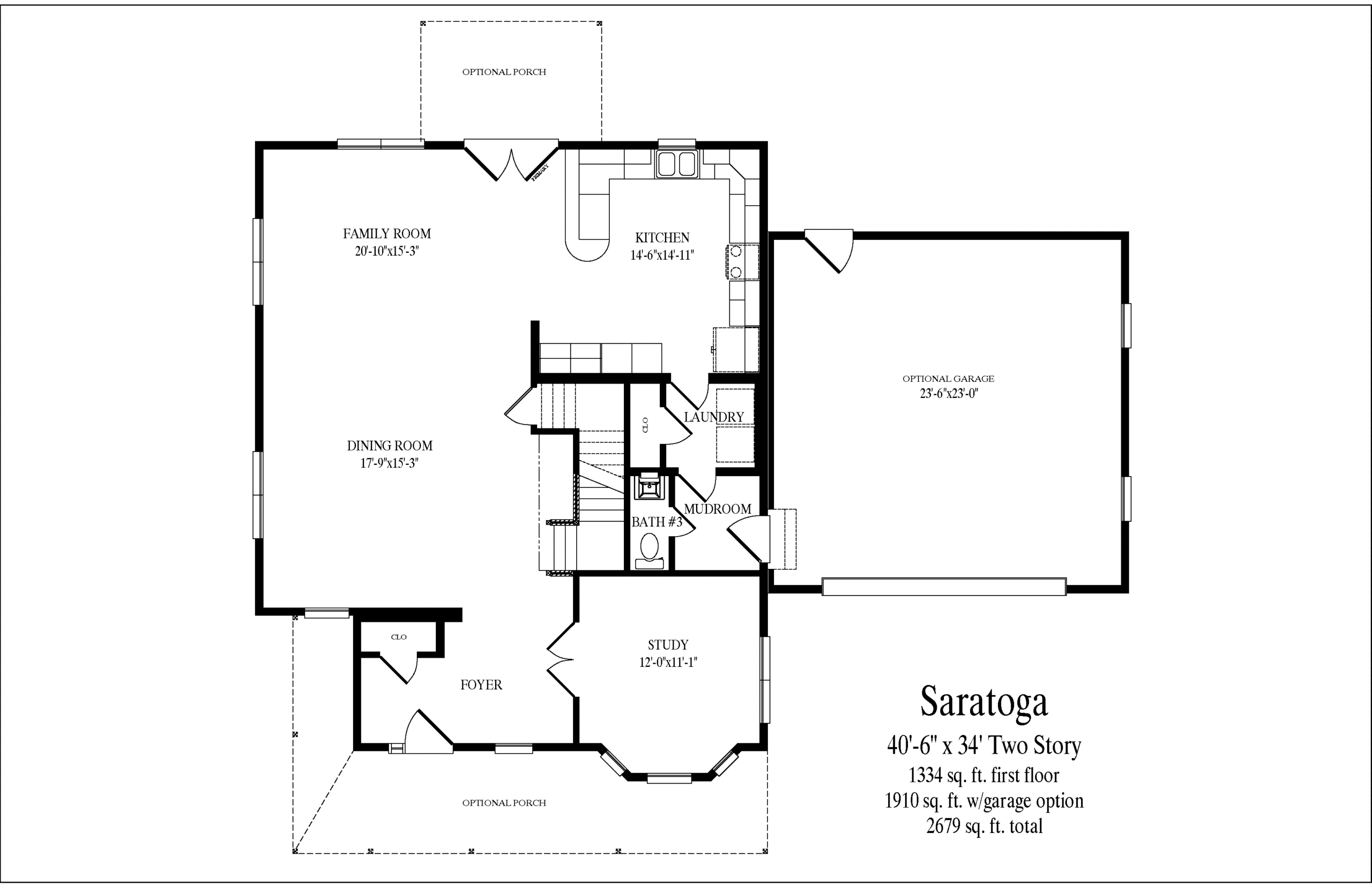 Saratoga first floor