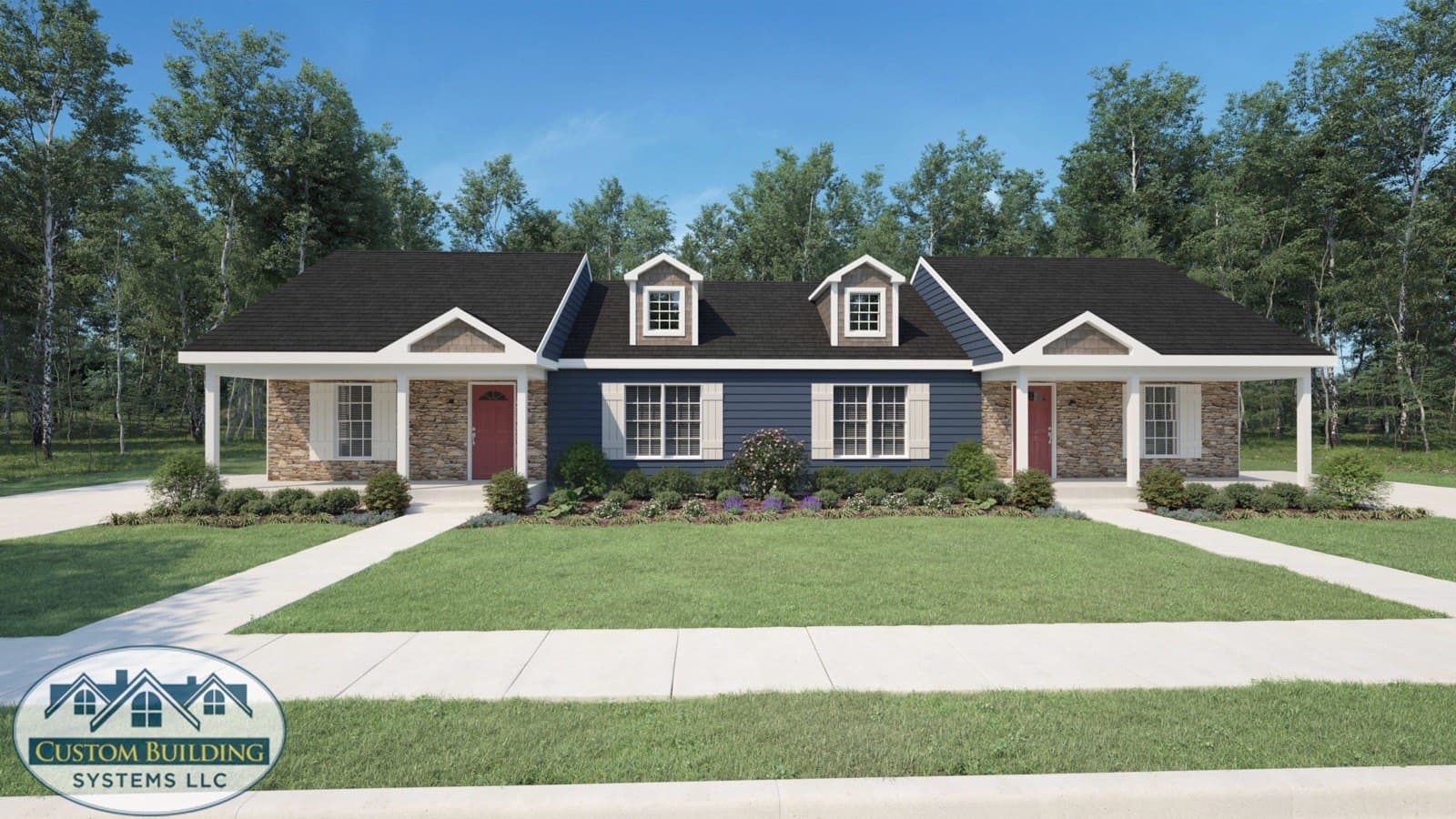 Loveland Duplex exterior rendering