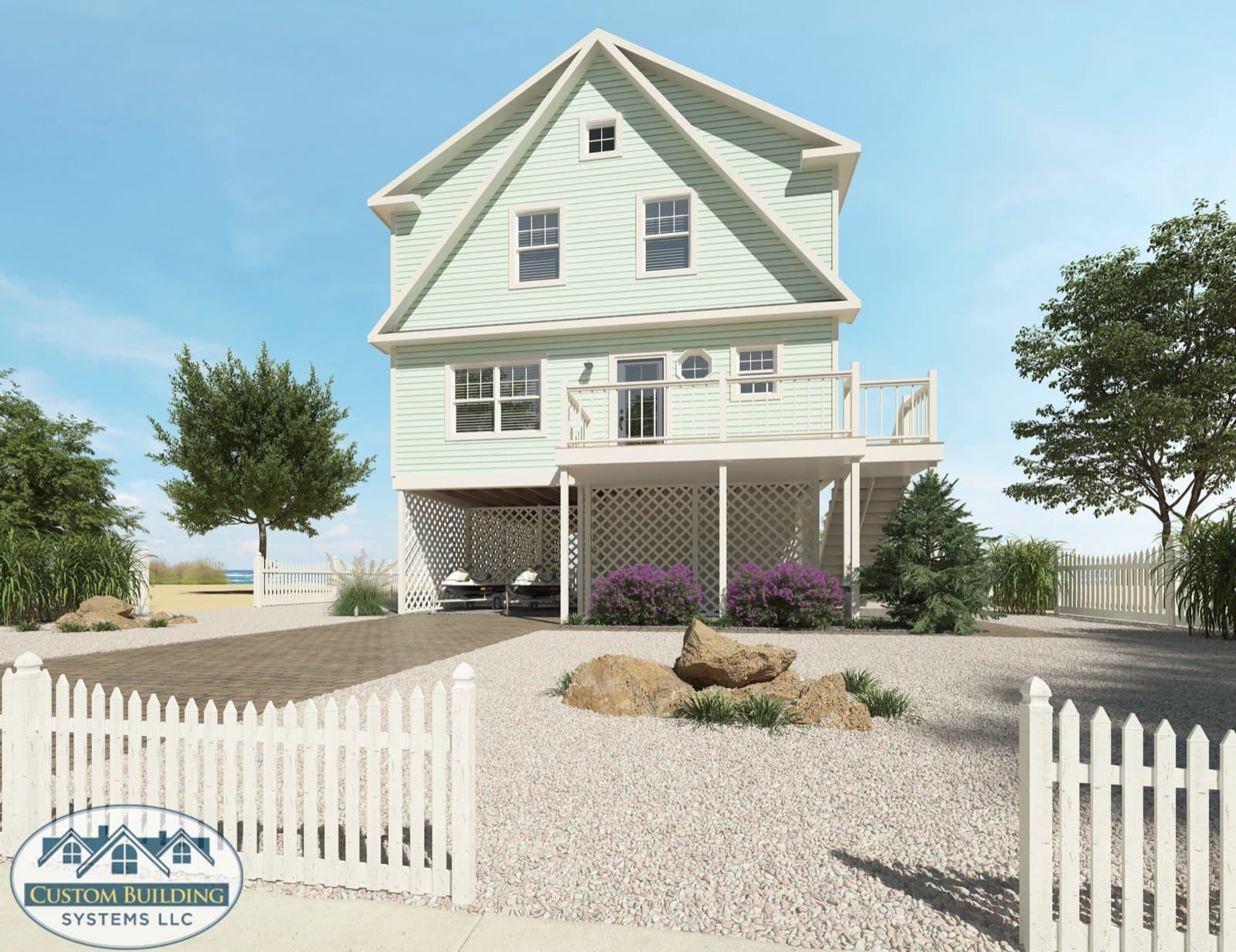 Sea Glass exterior rendering