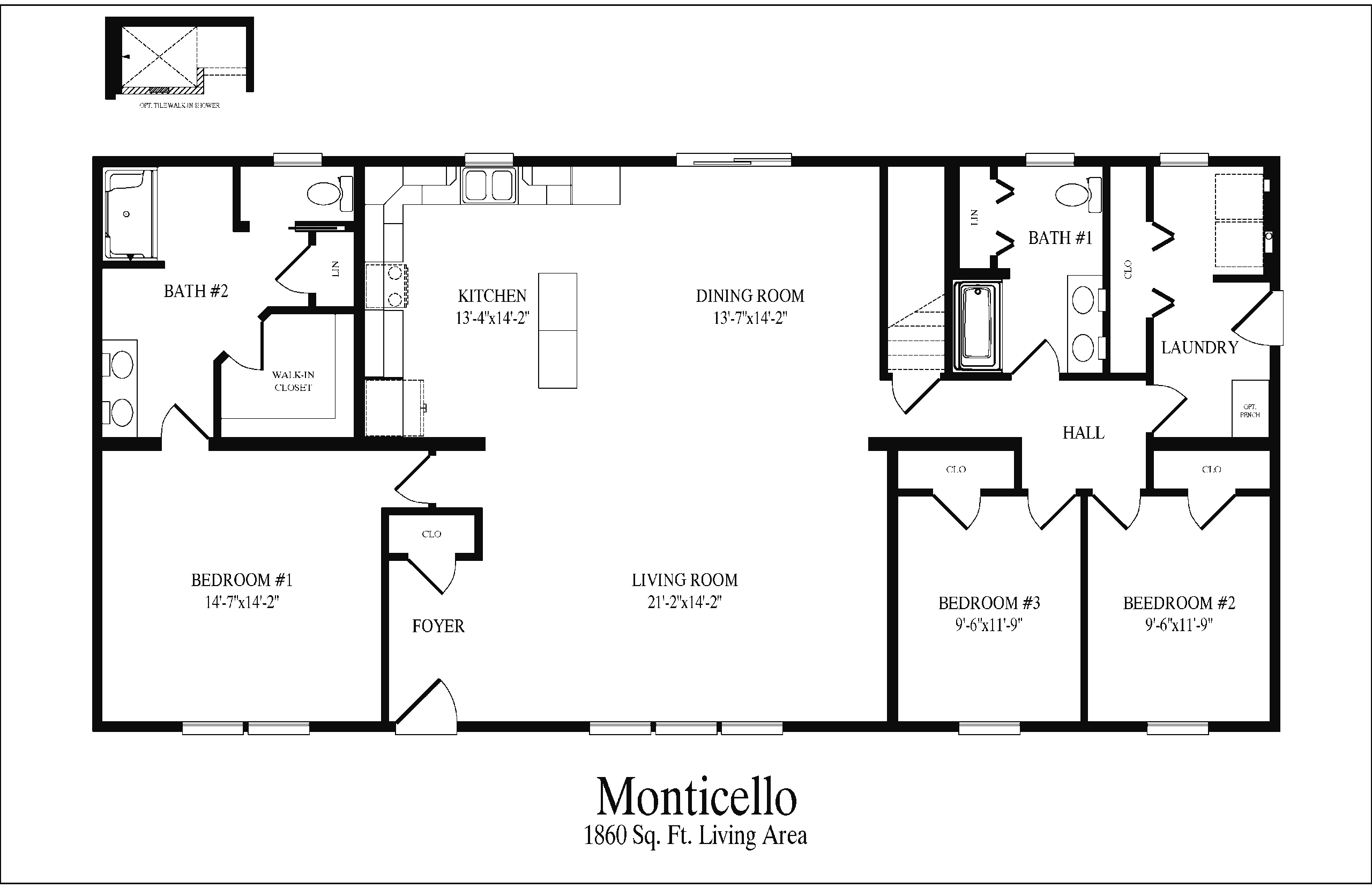 Monticello floor plan