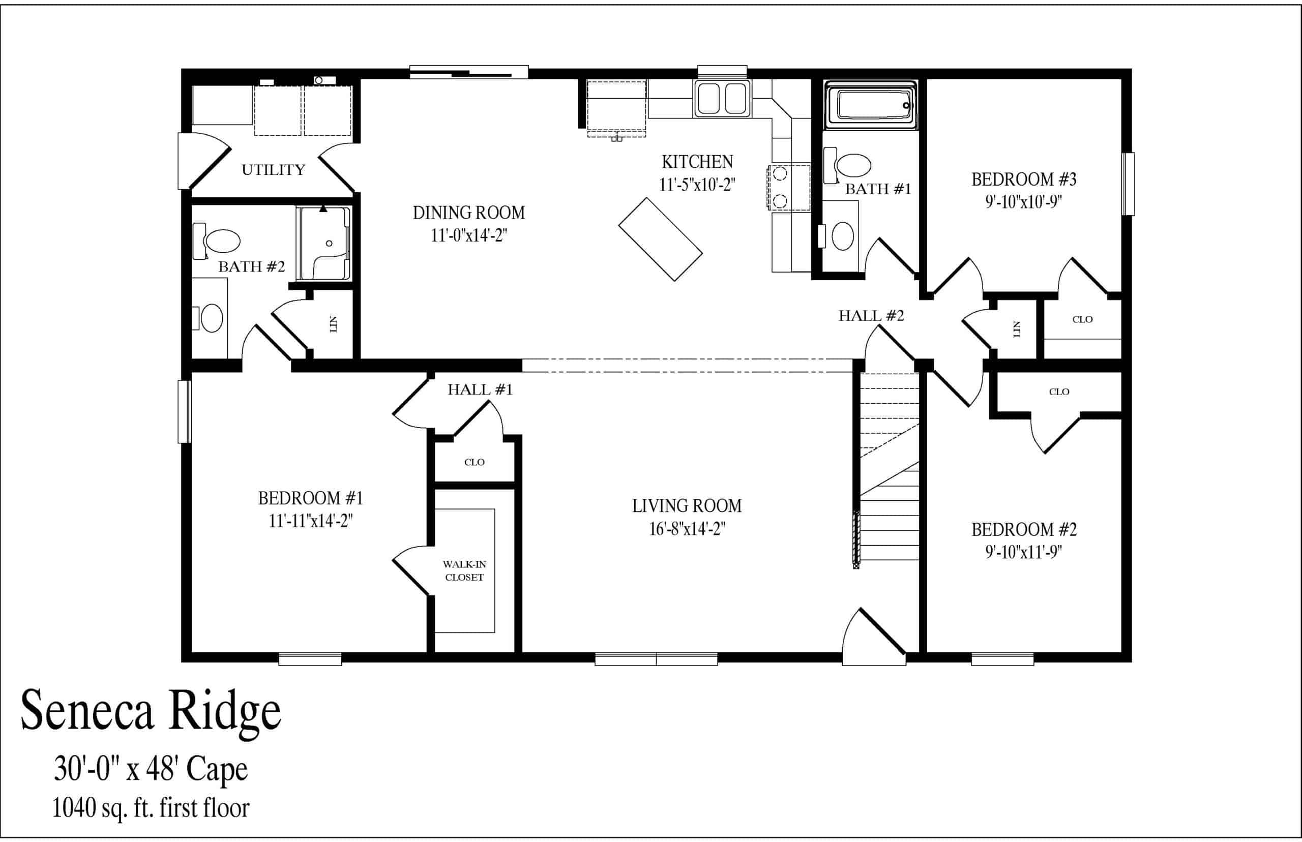 Seneca Ridge first floor